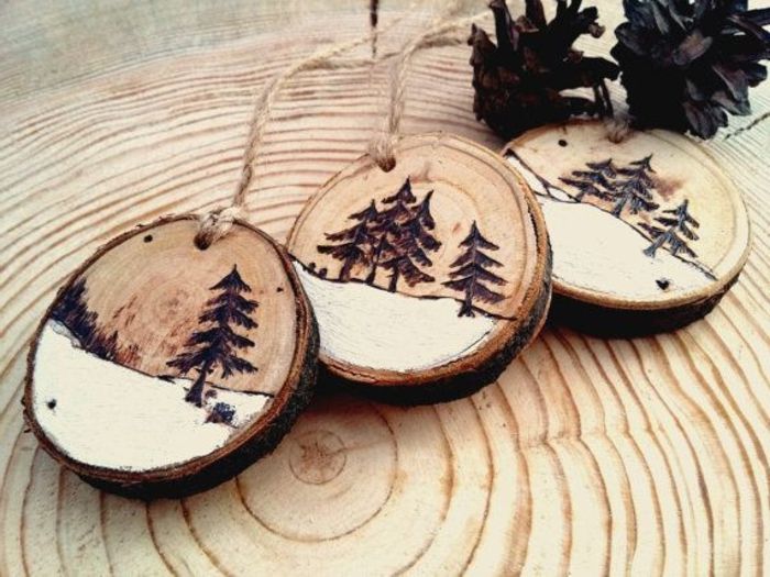 mediniai deco savarankiškai gamina medinius deco elementus, dekoracijas gražiems Kalėdų eglutėms
