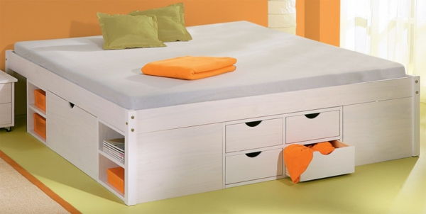 ideer-for-barnehage utforming-double bed-and-white