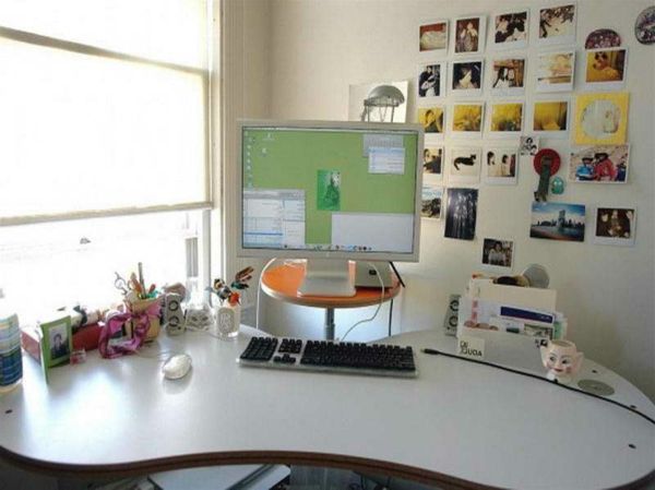 ikea pisarniško pohištvo elegantno mizo z zanimivo obliko