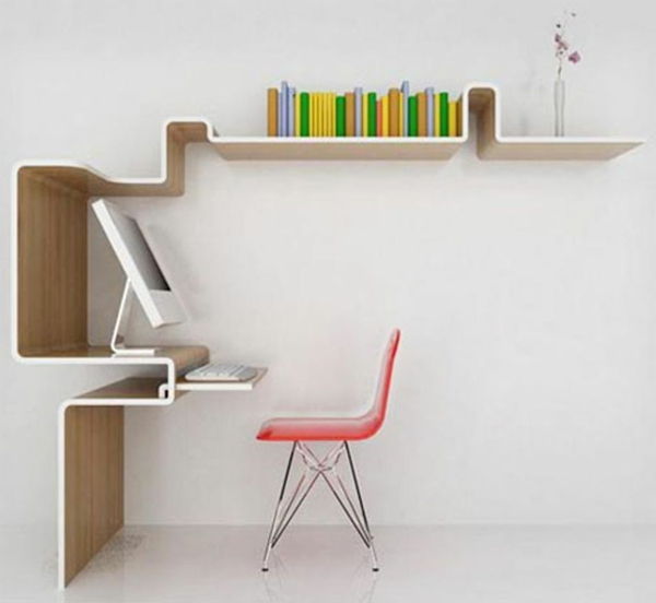 ikea-pisarniško pohištvo-ekstravagantno-oblikovalska stena v beli barvi
