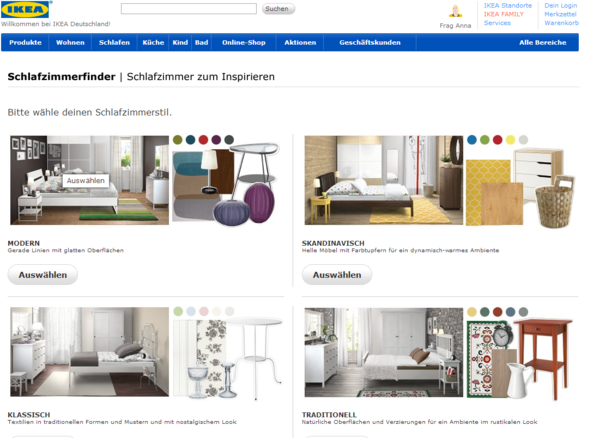 Wybór stylu sypialni IKEA