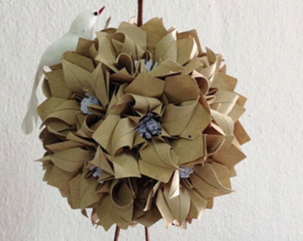 origamikule blomster-foldede