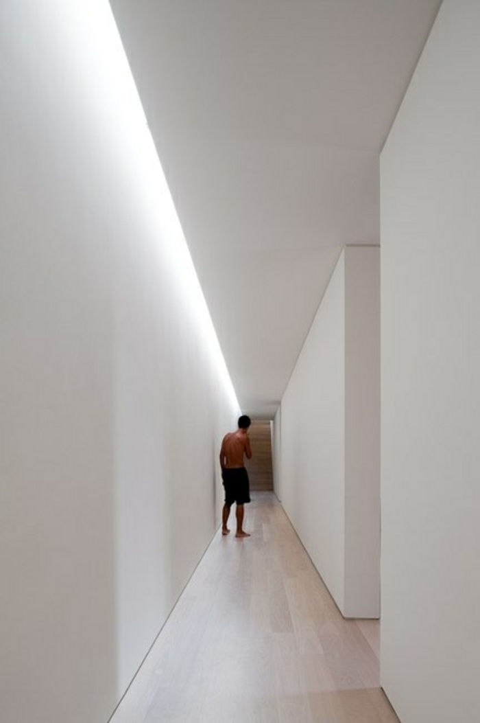 Dolaylı ışıklandırma-tavan-koridor-tasarım-ile-led