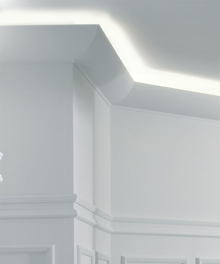 Dolaylı ışıklandırma-tavan-Modern-beyaz-tasarım