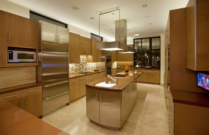 Dolaylı ışıklandırma-tavan-kendi-yap-modern mutfak