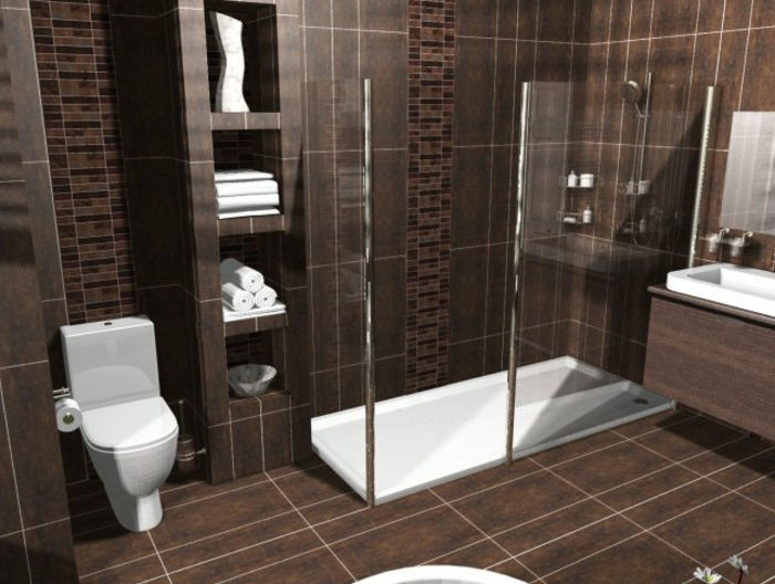 interiérové ​​dekorácie-nápady-hnedo-modelu kúpeľňa