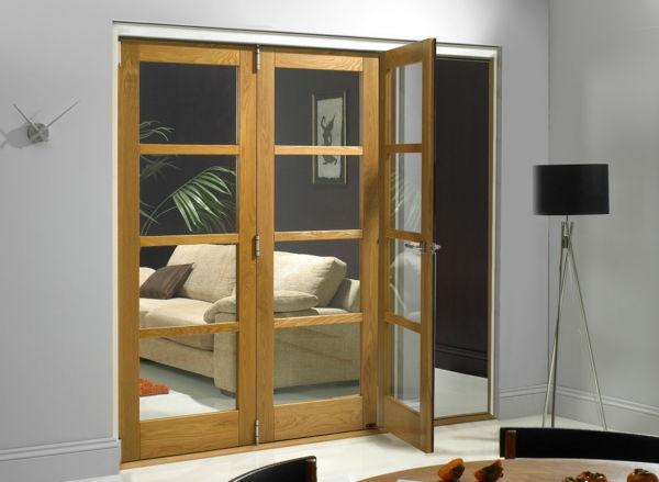 interior portas de vidro-com-frame de madeira-moderna-design-for-the-Interior