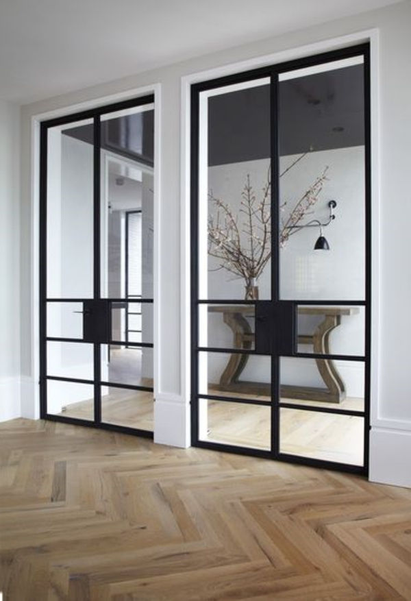 Drzwi wewnętrzne szklanym z super-Design-piękne wnętrze-projektowych żyjących pomysłów Modern-enrichtung