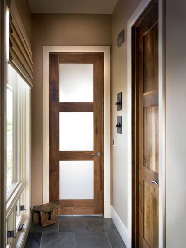 Invändiga dörrar-trä-glas-mycket smal - modern design