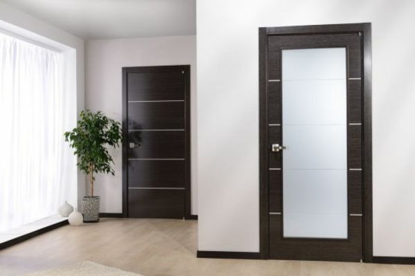 Drzwi wewnętrzne drewna i szkła - nowoczesny-design-for-the-wnętrzach