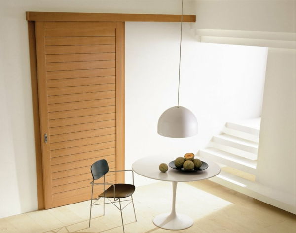 drzwi wewnętrzne-z-super-Design-piękny-projektowania żyjących wnętrze pomysłów Modern-enrichtung-przesuwne drzwi z drewna