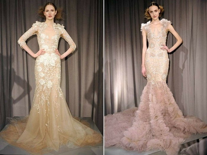 intressant-attraktiv moderna-Champagne-klänningar