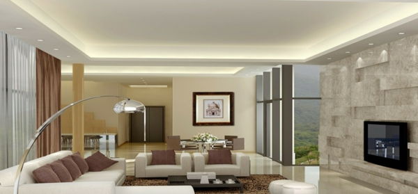 zaujímavé stropné svietidlá-for-obývačka-Modern-interiér