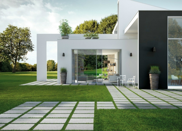 įdomi minimalistinė architektūra sodas didelis