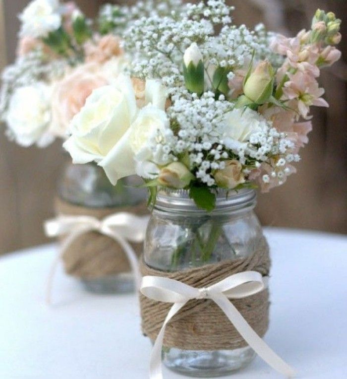 usporiadať zaujímavú vázu s prácou krásne-kvet-diy-wedding-