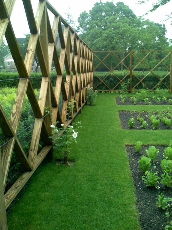 interessant Fence i Garden Design Idea