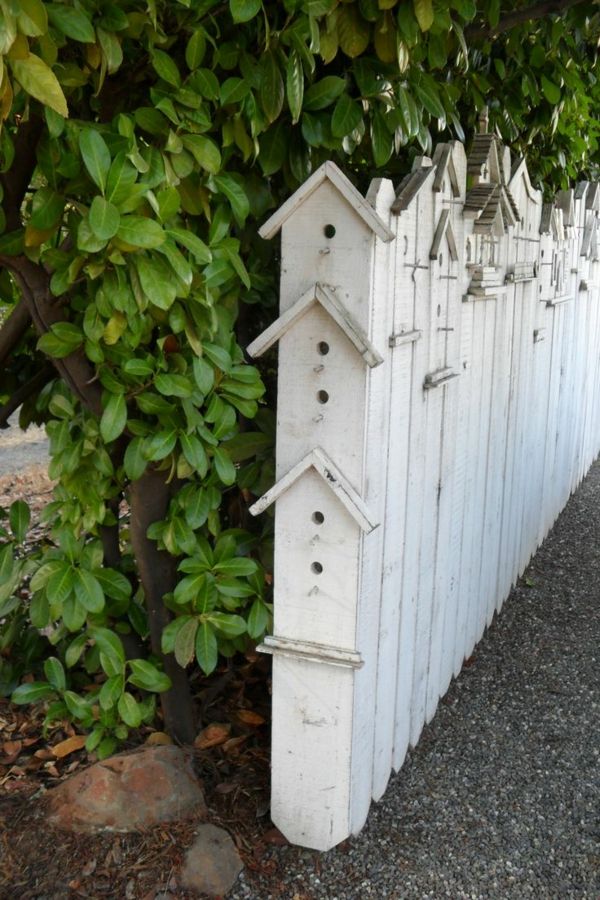 Zaujímavý Wood Fence - in-bielej farby kreatívny dizajn