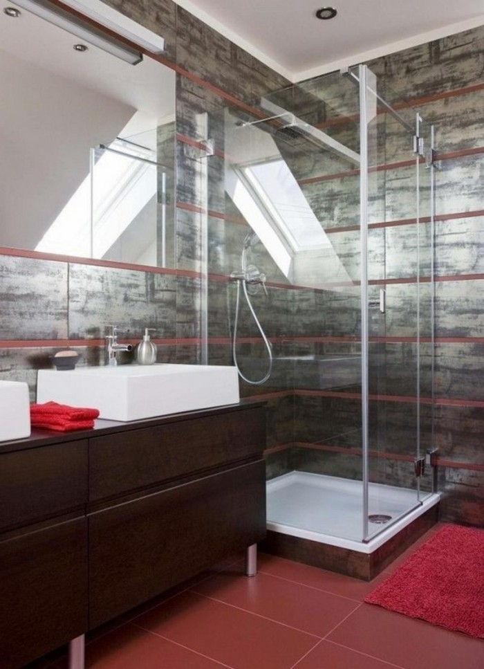 Zaujímavý kúpeľne-s-kreatívne-sprcha wall-of-sklo