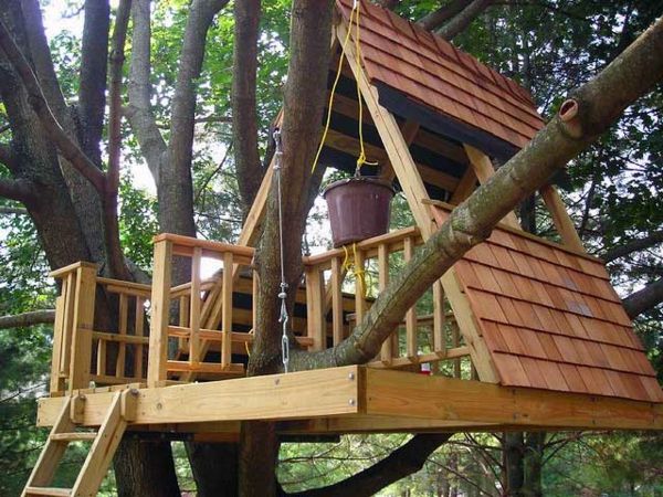 Çocuklar için ilginç bir tasarım-ağaç evi