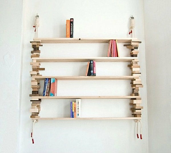 interesant-model-DIY raft de cărți