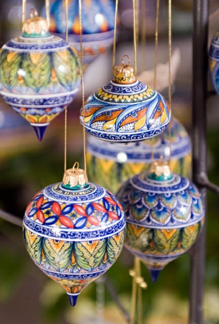 Italienska Ceramic jul dekoration