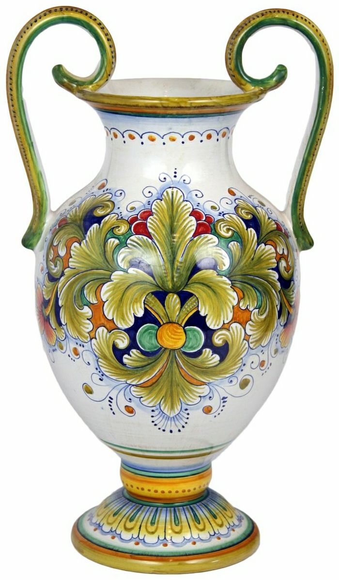 Włoski stół wazon ceramiczny w porządku