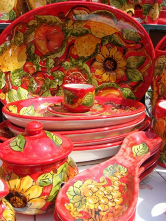 ceramică stil italian veselă țară