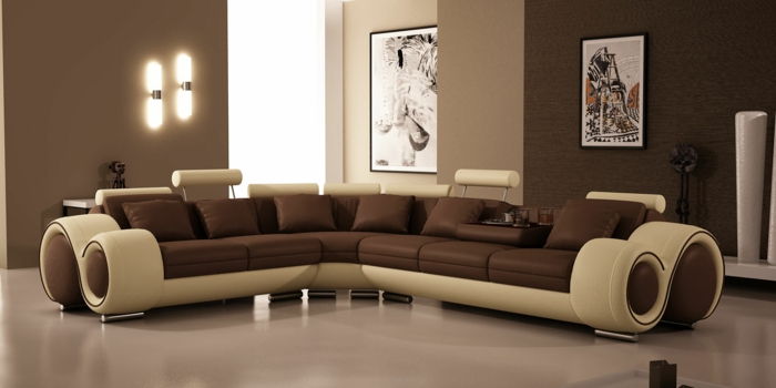 Italijansko-MOEBEL-ugodna-oblikovalec pohištva usnje kavč kotiček kavč-ležišče-kavč-posredni svetlobi