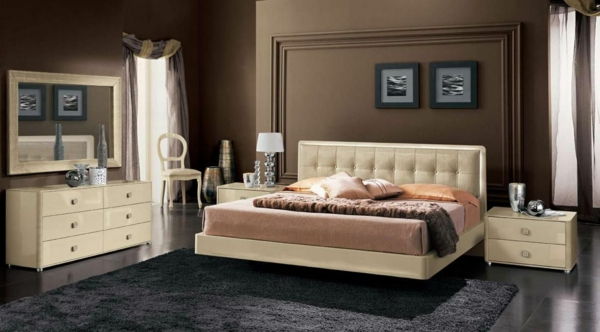 Włosko-sypialnia-łóżko-twórczy modelu