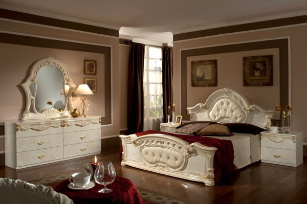 Włosko-sypialnia w stylu Roccoco