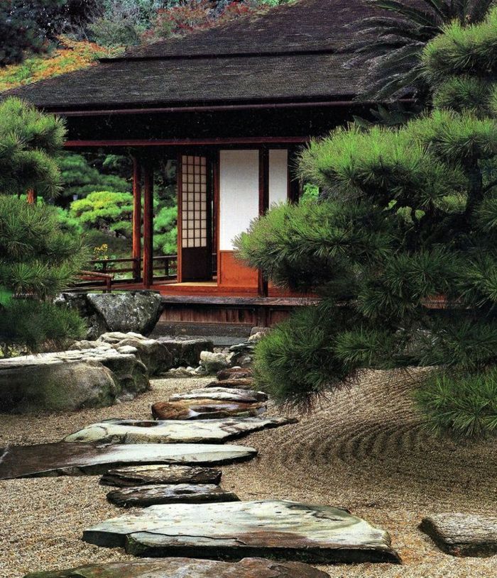 Japansk arkitektur-tradisjonelle-hus-hage-zen