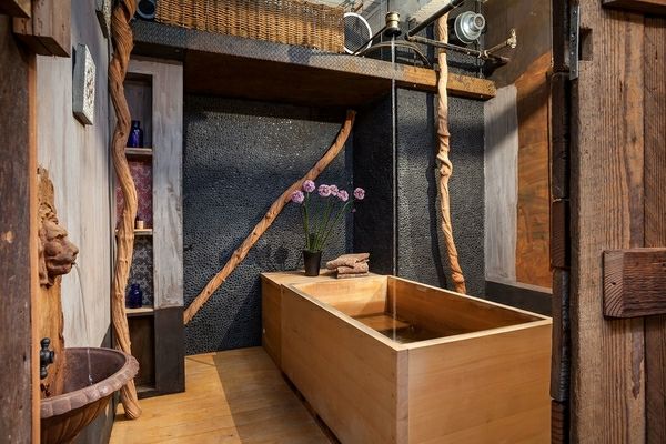 Japonský kúpeľov kreatívny dizajn