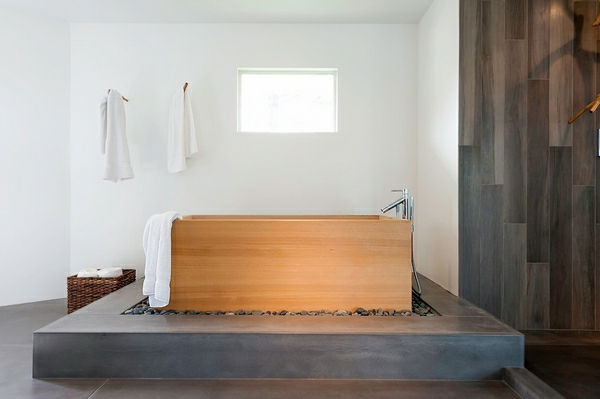Japonský kúpeľov minimalistický-look