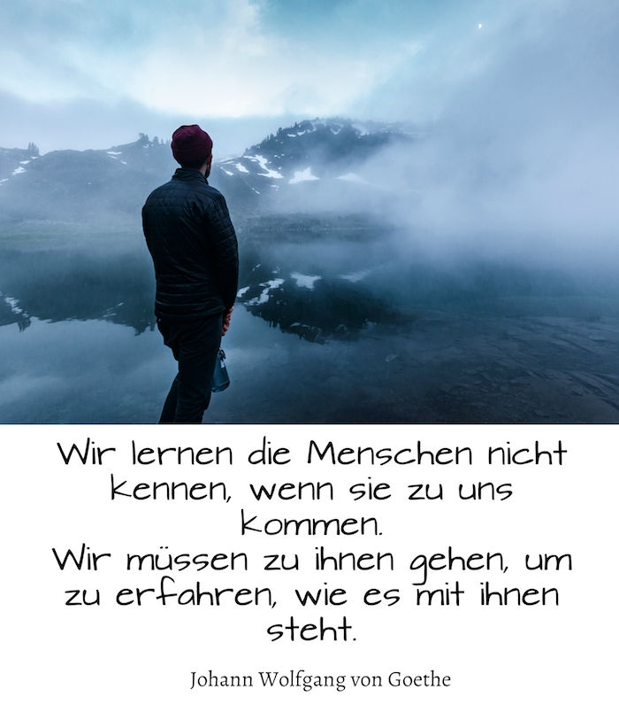 krátke frázy od johann wolfgang von goethe, ktoré sa vám veľmi páčia a obrázok s cestujúcim, horami a morom