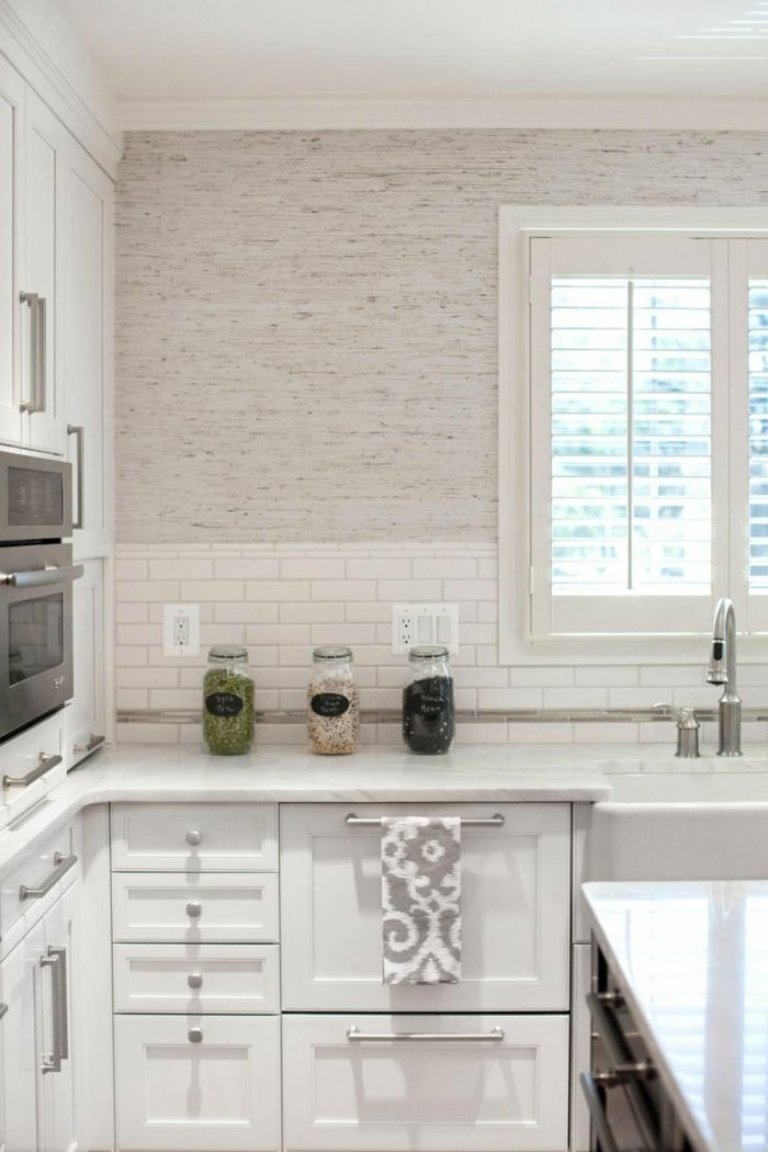 idee cucina-set-cucina wallpaper-grigio