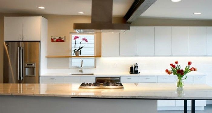 virtuvė-magnolija-spalva graži, patraukli dizainas