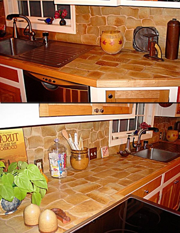 Virtuvės counter šalies virtuvės dizainas