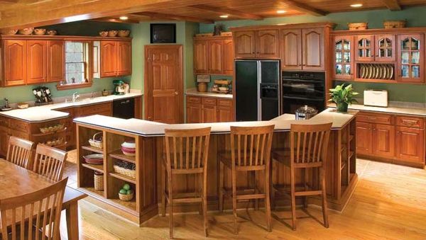 nuances de laranja de design de cozinha - design de interiores moderno