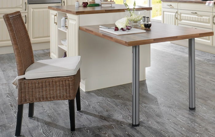 lastnih graditi-stoli-iz-les-preprost model kuhinjo table-