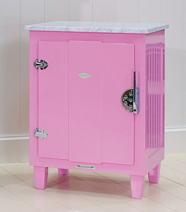 kjøleskap-rosa-farge-super vakker modell