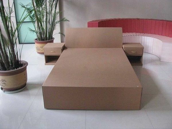 Škatla-karton, lepenka-pohištvo-bed-of-kartona - wohnideen
