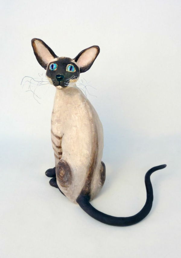 figuras-de-cerâmica-raça de gato