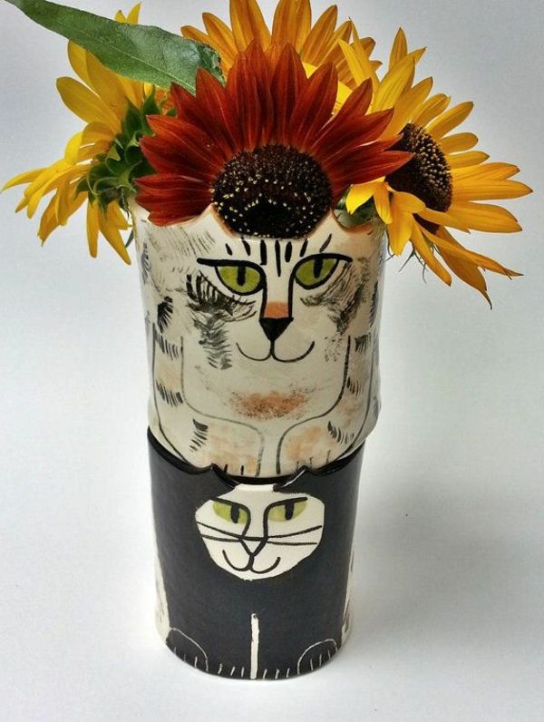 cat tall-til-keramikk-vase