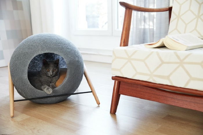 katter tilbehør-designer-seng-for-katt