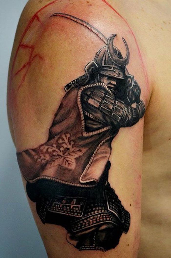 japanski bojevnik, katana, smura meč, človek, čelada, oprema