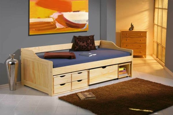 crib-maxima-90-x-200-pine-solid-natural-lacquered-with-drawer-brownカーペット