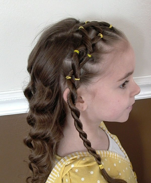 barn frisyrer-for-girl-interessant-frisyre-med-fletter