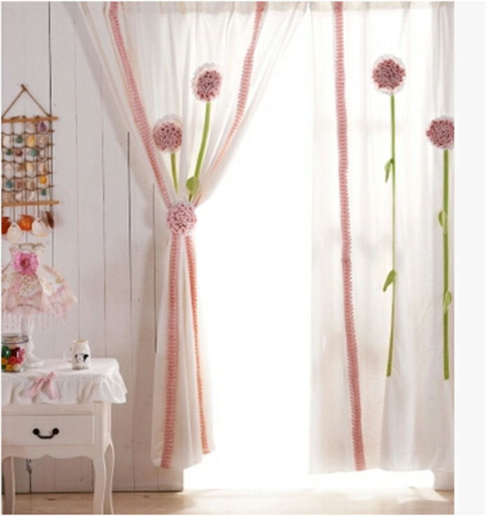 cortinas das crianças-menina-rosa-deco