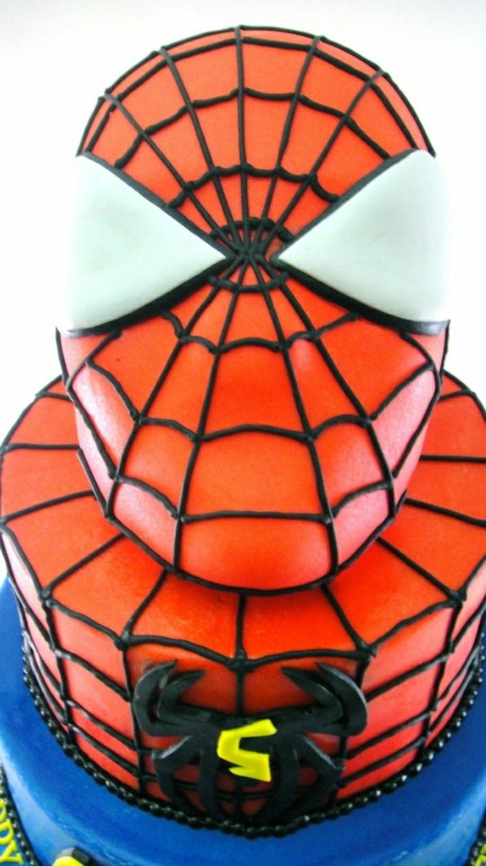 bambini birthday cake-Spiderman-interessante-immagine
