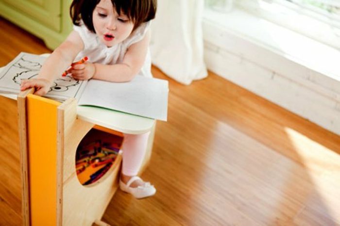 barn skrivbords egen-build-manuell utrymmesbesparande-skrivbord